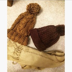 Winter bundle two hats and a scarf